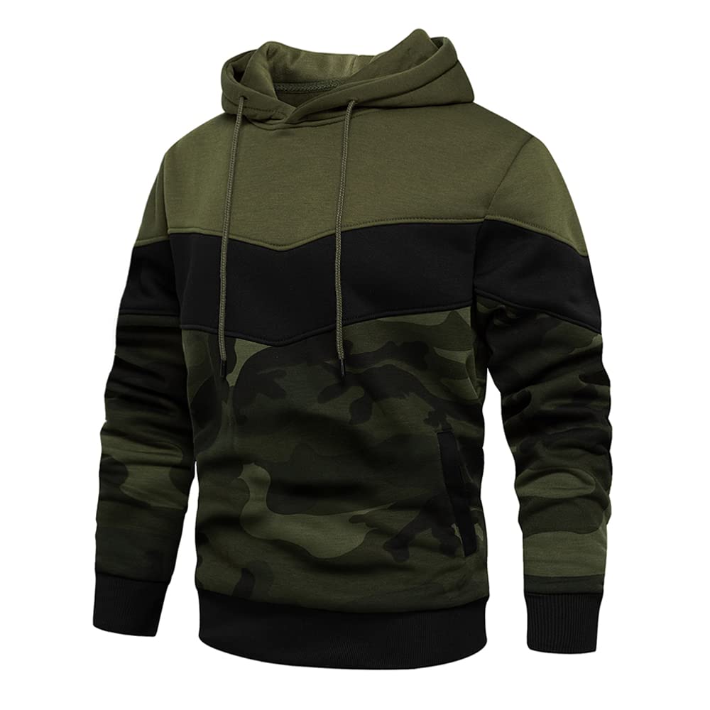 MANLUODANNI Men's Hoodies Pullover Hooded Top Casual Hoodie with Pockets