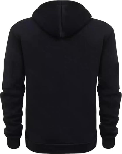 LBL Men's Hoodies Casual Pullover Hooded Sweatshirt Long Sleeve Quarter Zip Hoody Tops With Kangaroo Pocket