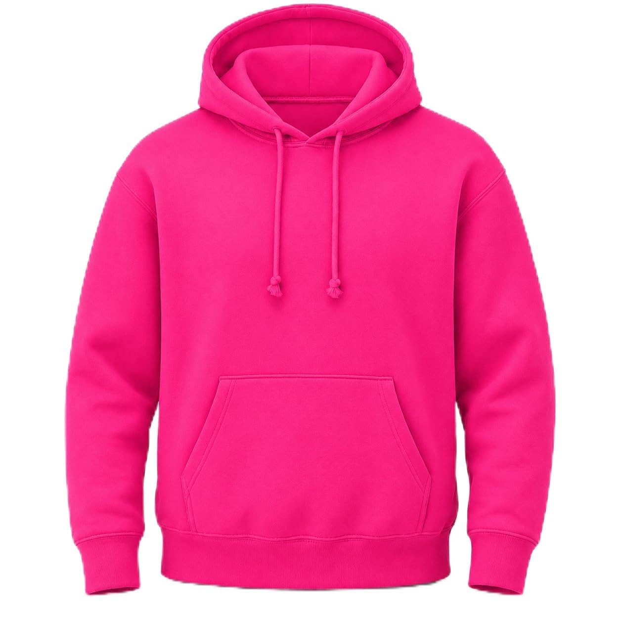 Plain Pullover Hoodie Casual Hooded Top Adult Unisex Mens Womens Hooded Sweatshirts