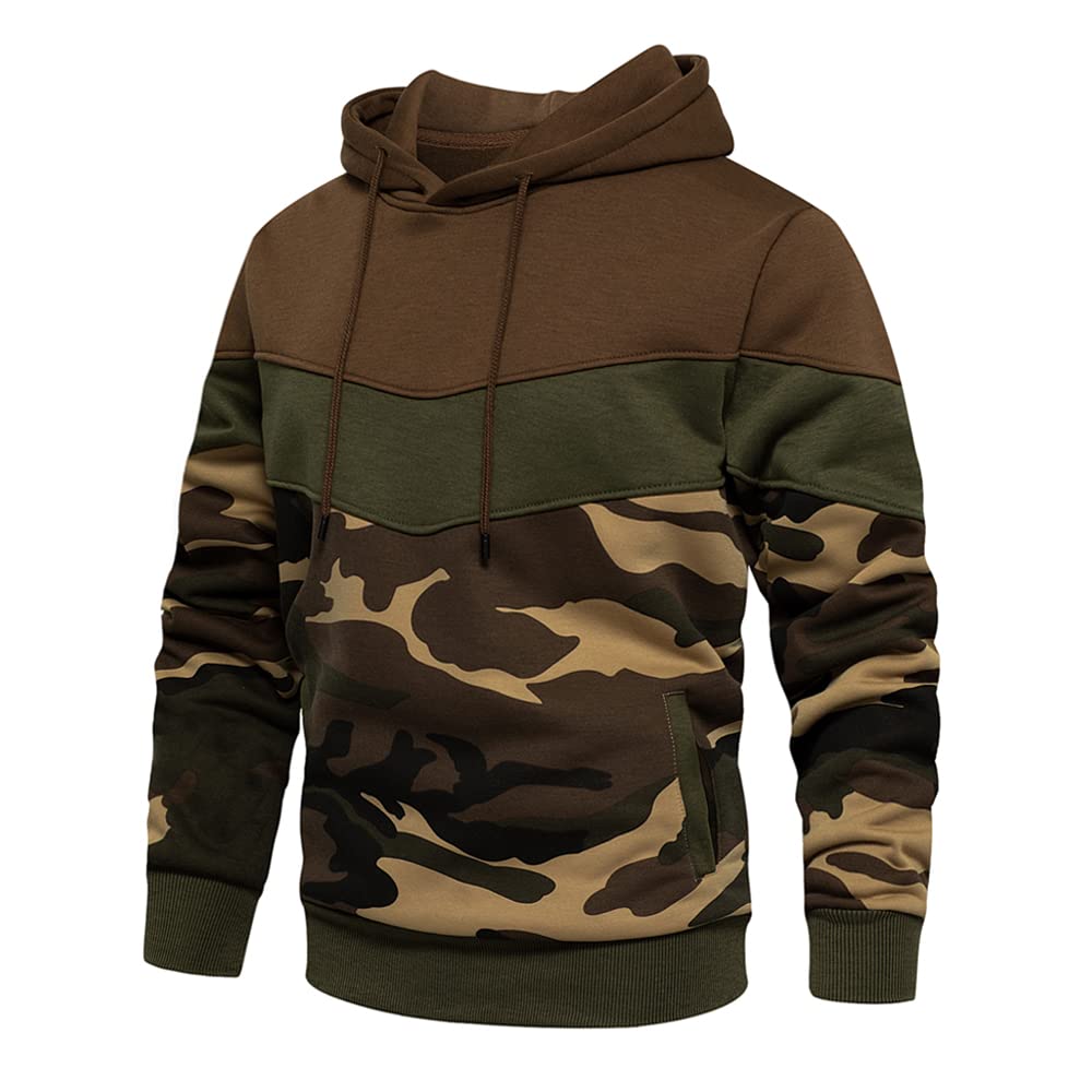 MANLUODANNI Men's Hoodies Pullover Hooded Top Casual Hoodie with Pockets