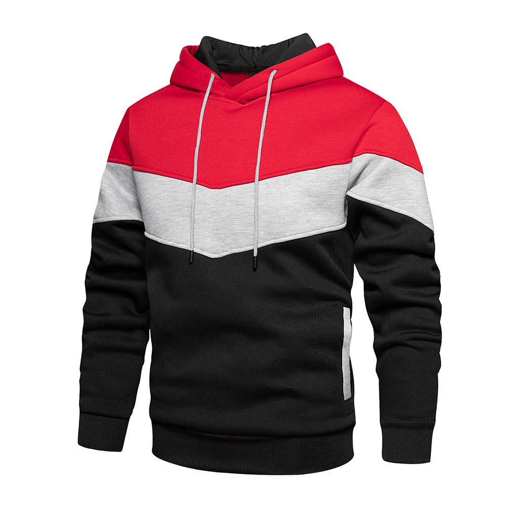 MANLUODANNI Men's Hoodies Pullover Hooded Top Casual Hoodie with Pockets