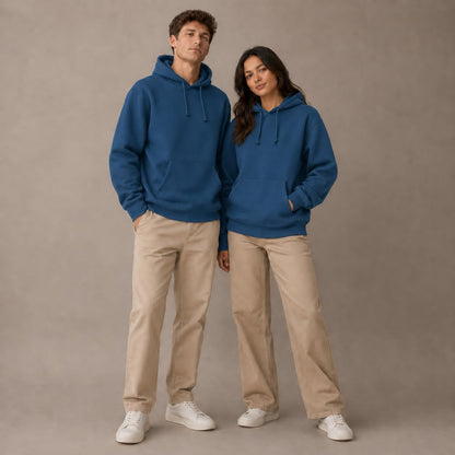 Plain Pullover Hoodie Casual Hooded Top Adult Unisex Mens Womens Hooded Sweatshirts