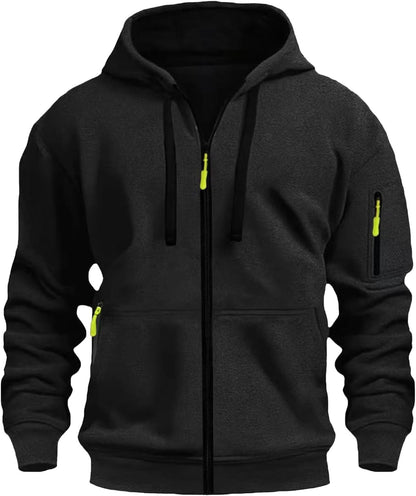 LBL Men's Hoodies Casual Pullover Hooded Sweatshirt Long Sleeve Quarter Zip Hoody Tops With Kangaroo Pocket