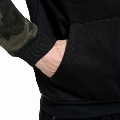 MANLUODANNI Men's Pullover Fleece Sweatshirt Camouflage Hoodies