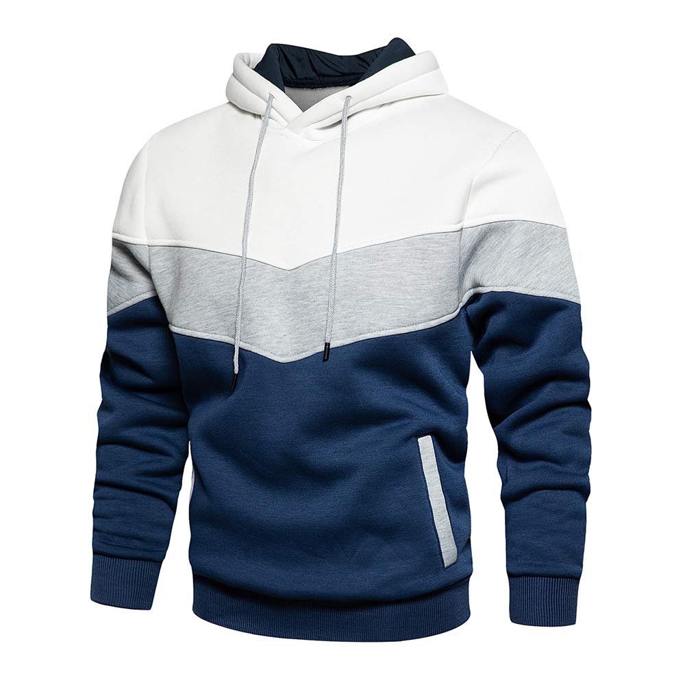 MANLUODANNI Men's Hoodies Pullover Hooded Top Casual Hoodie with Pockets