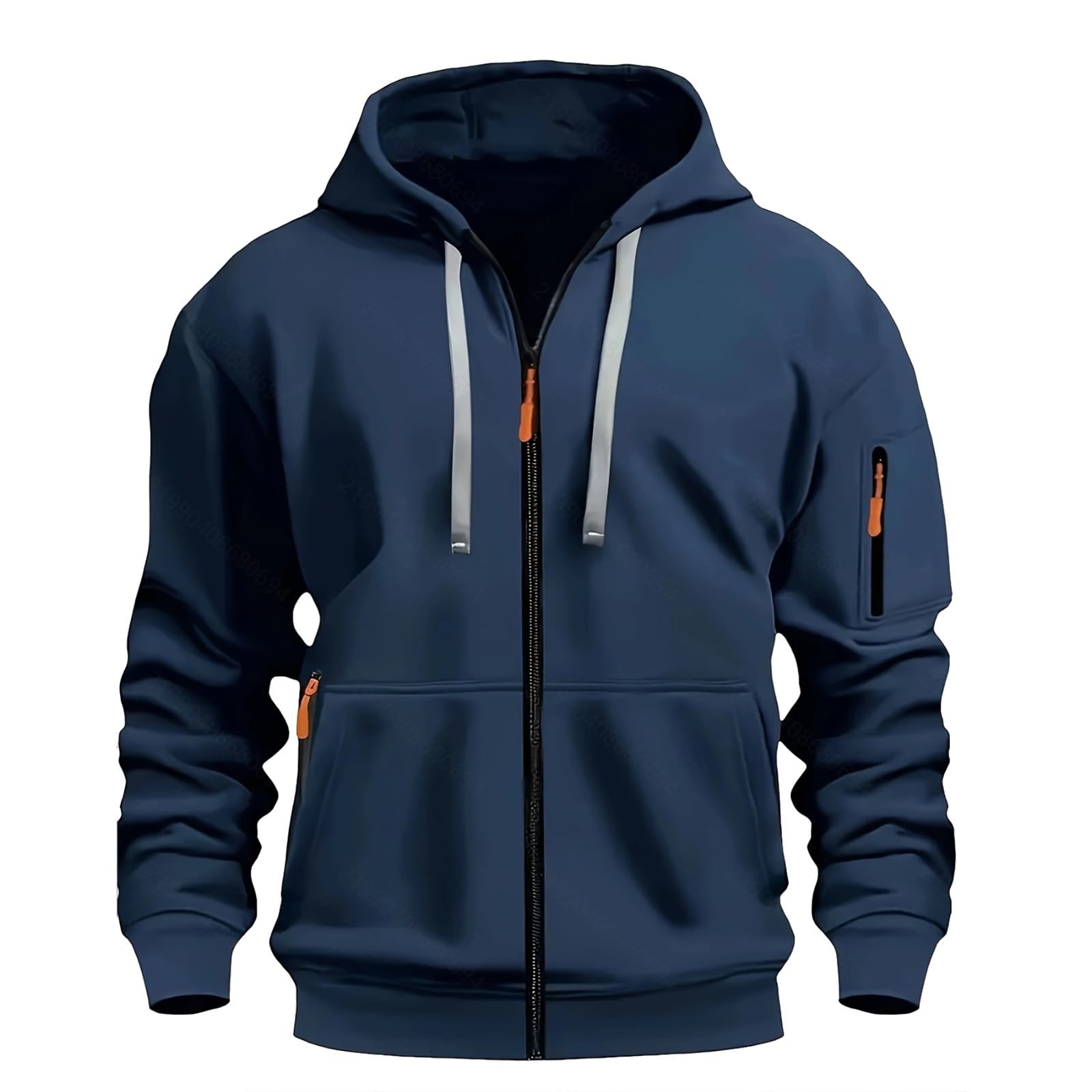 LBL Men's Hoodies Casual Pullover Hooded Sweatshirt Long Sleeve Quarter Zip Hoody Tops With Kangaroo Pocket