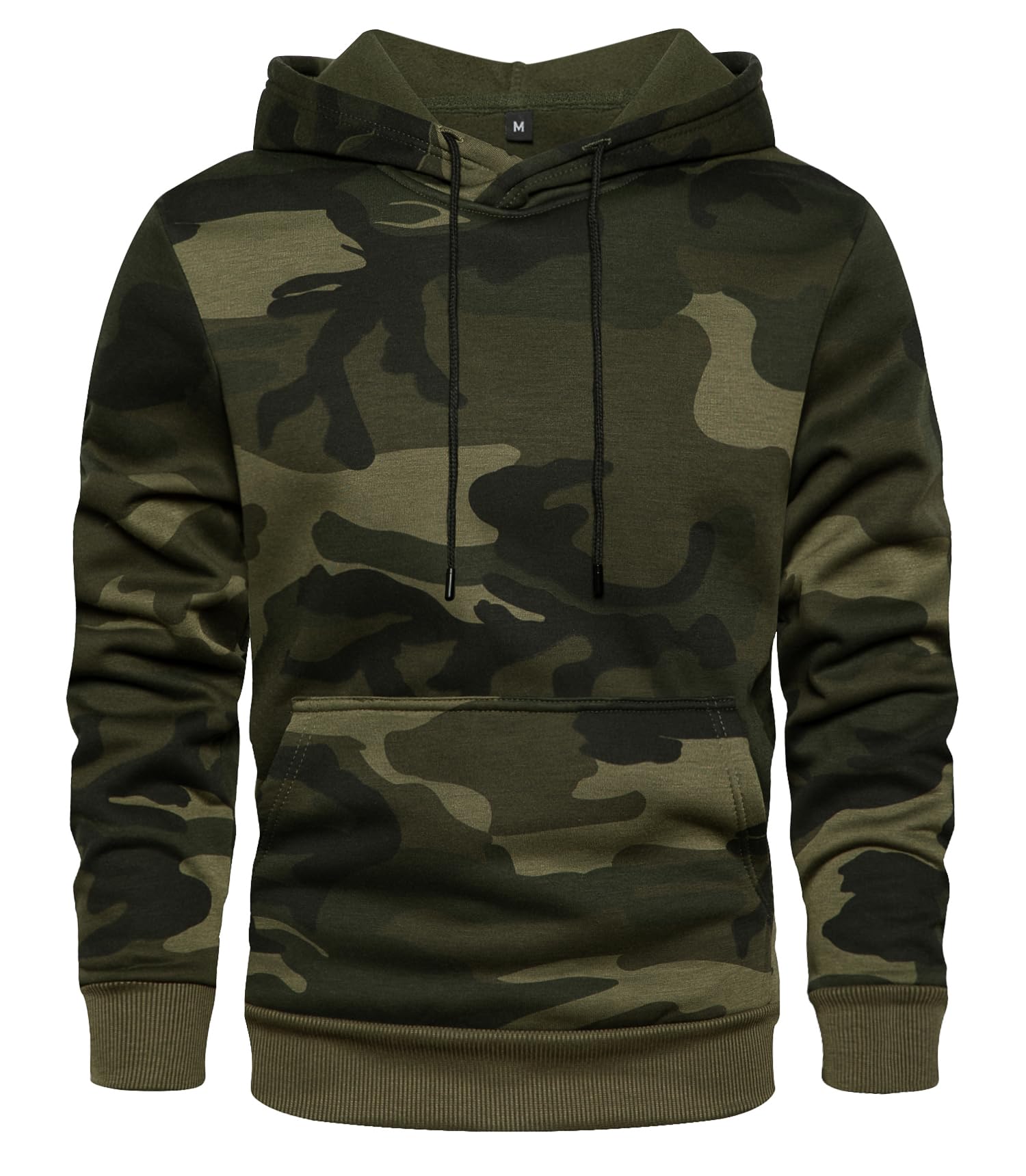 MANLUODANNI Men's Pullover Fleece Sweatshirt Camouflage Hoodies