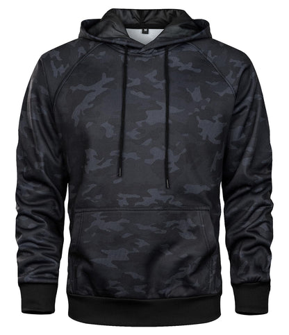 MANLUODANNI Men's Pullover Fleece Sweatshirt Camouflage Hoodies