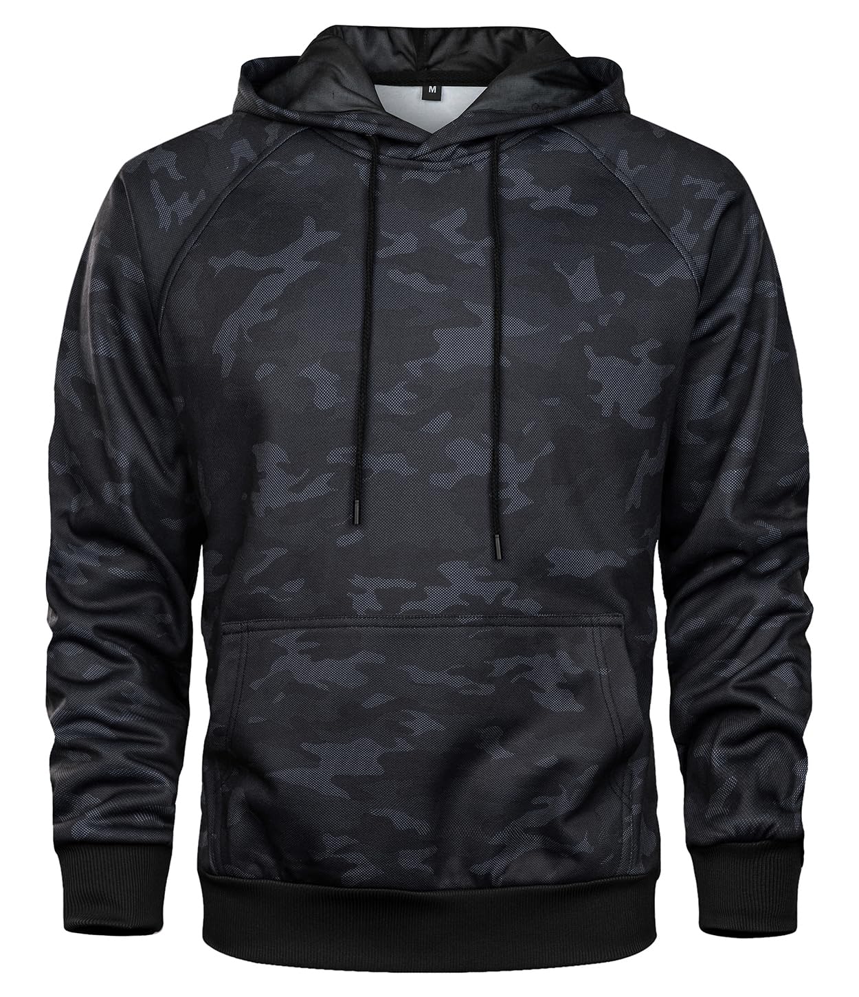 MANLUODANNI Men's Pullover Fleece Sweatshirt Camouflage Hoodies