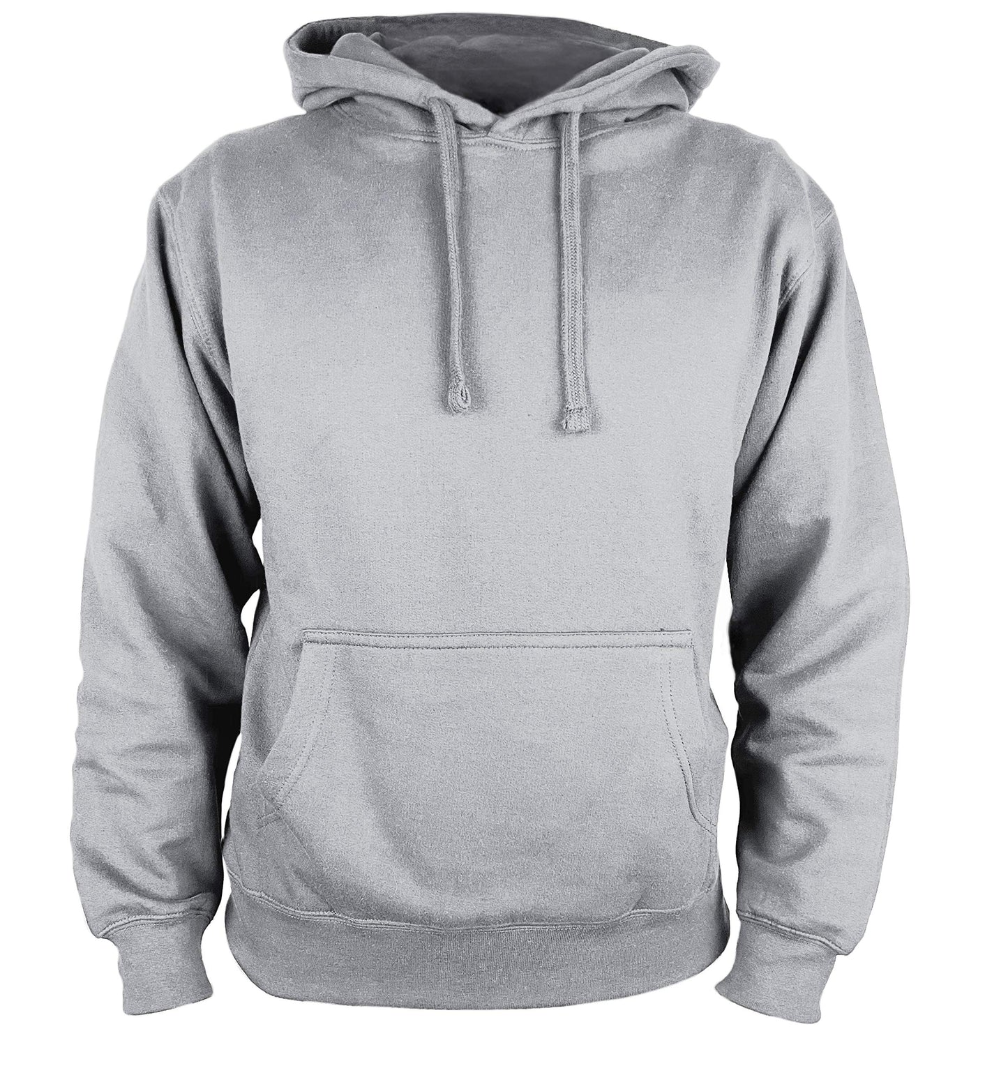Martes | Mens Plain long sleeve Hoodie Fleece Pull-Over | Soft and comfy Adult Top Sweatshirt Hoodies | Work and longe wear | Non-zip Up | Uni-Sex | 80% Cotton 20% Polyester | Heather Grey