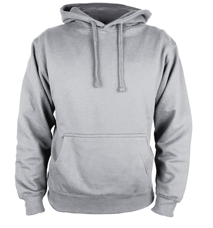 Martes | Mens Plain long sleeve Hoodie Fleece Pull-Over | Soft and comfy Adult Top Sweatshirt Hoodies | Work and longe wear | Non-zip Up | Uni-Sex | 80% Cotton 20% Polyester | Heather Grey
